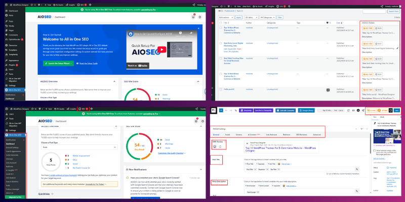 All in One SEO (AIOSEO) – Best for Business Websites- best seo plugin 