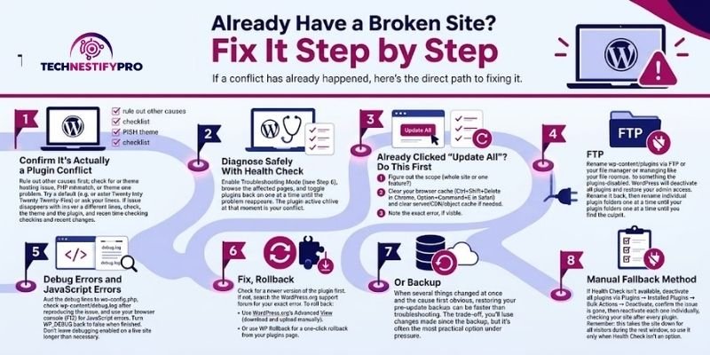 Already Have a Broken Site Fix It Step by Step-infographic