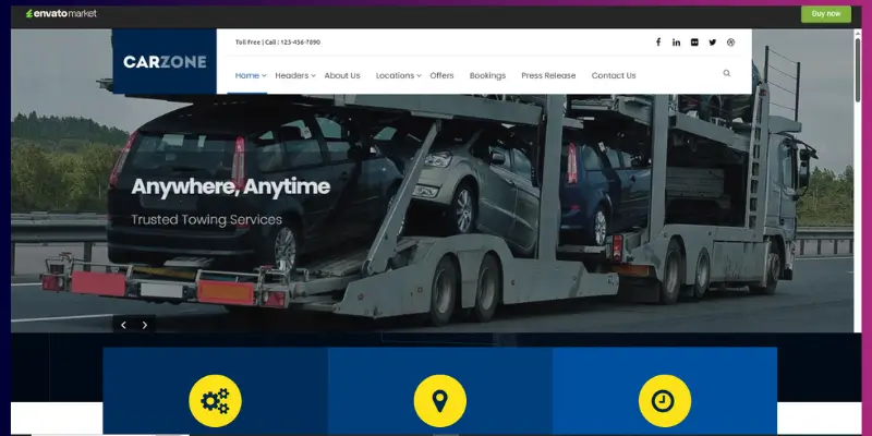 CarZone – Towing & Repair Theme