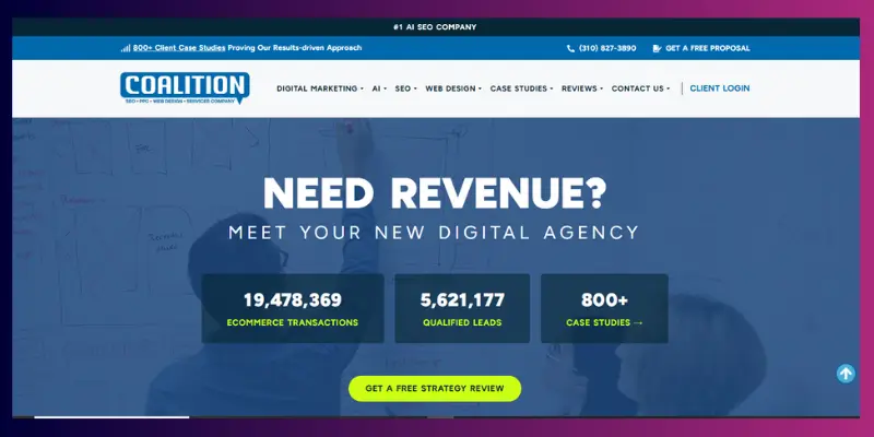 Coalition Technologies is a U.S.‑based full‑service digital marketing and SEO agency