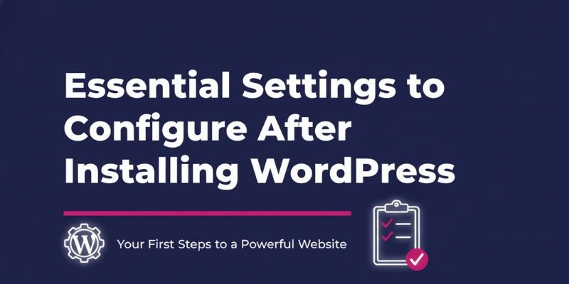 Essential settings to configure after installing wordpress