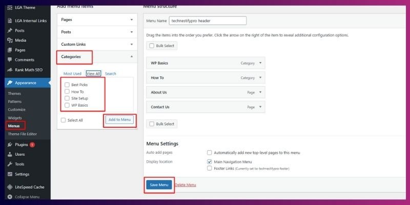 How Do You Add Categories to Your WordPress Menu?