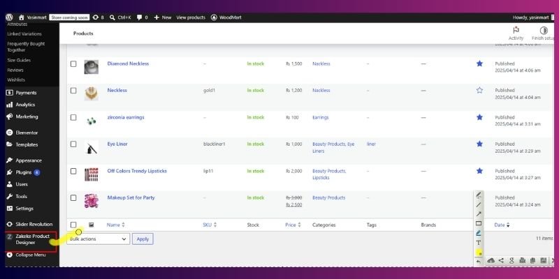 How to Set Up a Product Personalizer in WooCommerce- Step 2 Find the New Settings Menu (1 minute)-practical