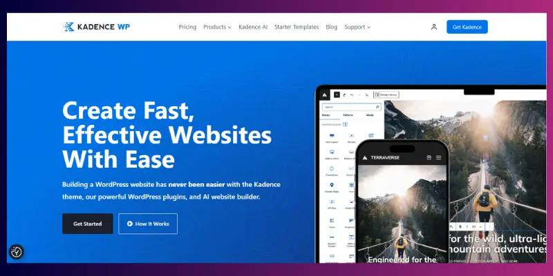 Kadence – Free & Modern Theme
