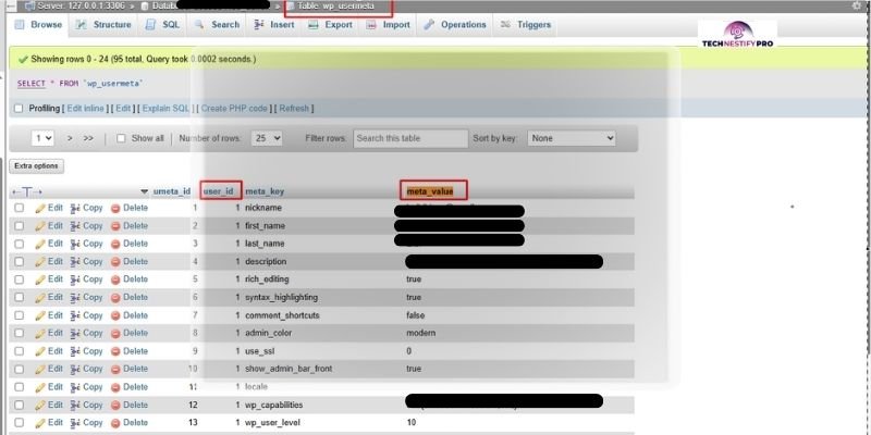 Method 5 Reset your widget preferences through the database, practical walkthrough