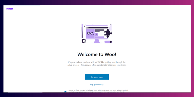 Run the WooCommerce Setup Wizard
