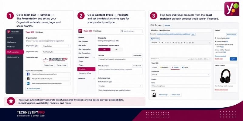 Setting up Yoast SEO for WooCommerce product schema
