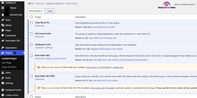 Step 3: Update One Plugin at a Time, Not Update All-practical walkthrough
