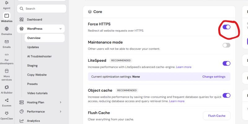 Step 5: Enable SSL and HTTPS