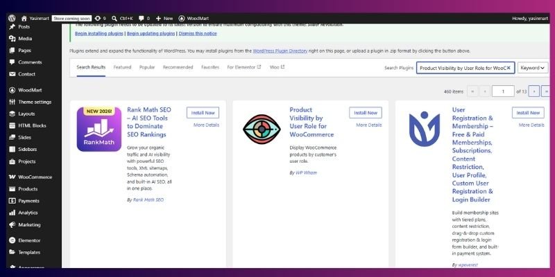 Step 6: Hide Products By User Role For Wholesale Or Membership Stores