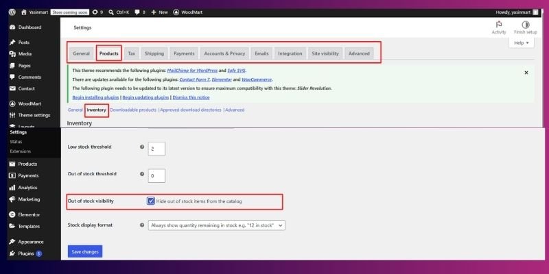 Step 7: Auto-Hide Out-Of-Stock Products