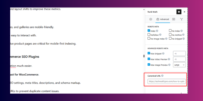 Technical SEO for Product Pages
