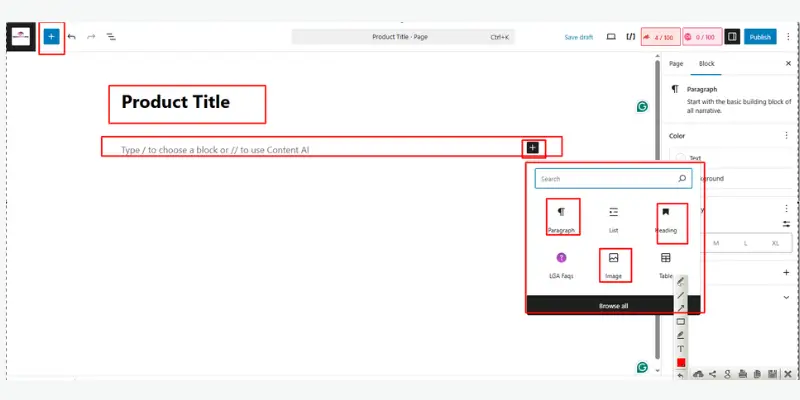 Use WordPress Block Editor (No Plugin Method) to sell without woocommerce plugin