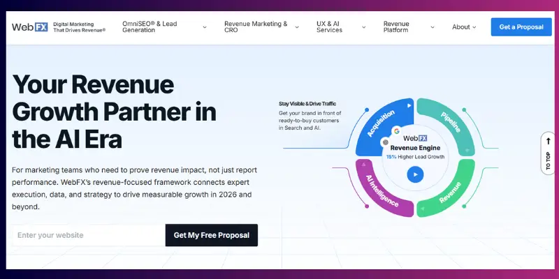 WebFX is a U.S.-based full-service digital marketing & WordPress seo agency