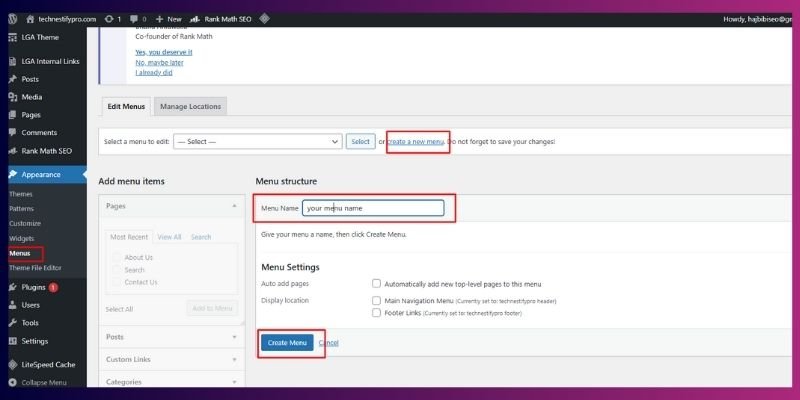 What Steps Do You Follow to Create Your First Menu?