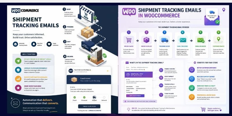 WooCommerce Automatically Send Shipment Tracking Emails