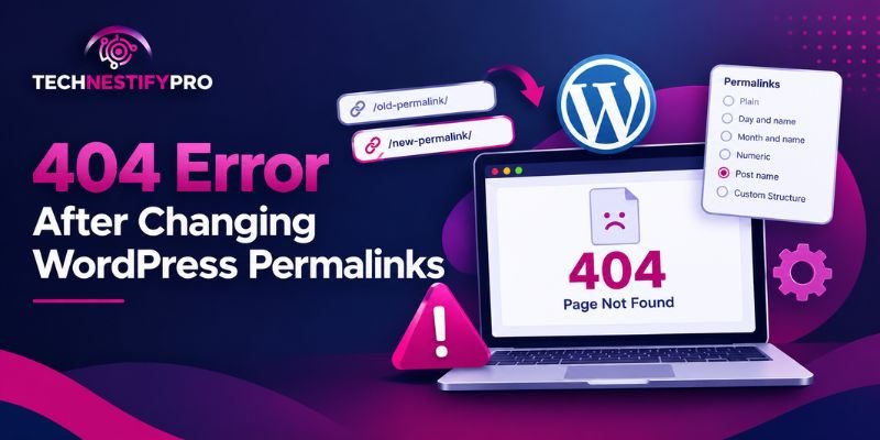 WordPress 404 error- how to fix