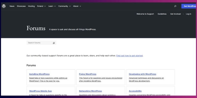 WordPress Support Forum