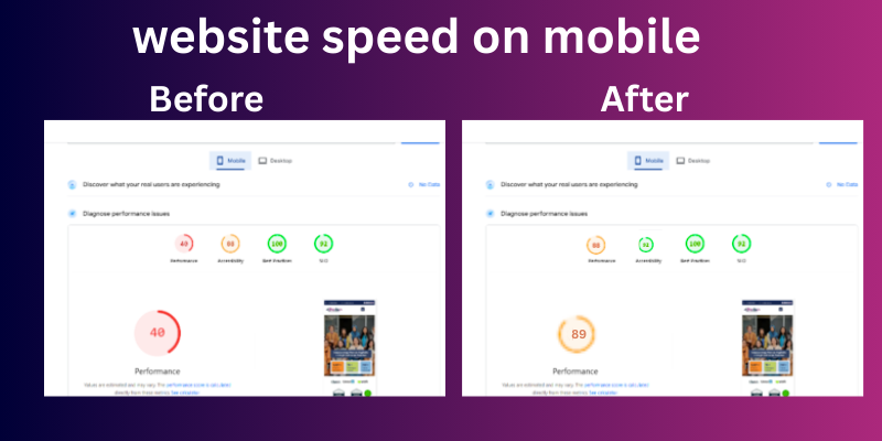how to increase website speed on mobile