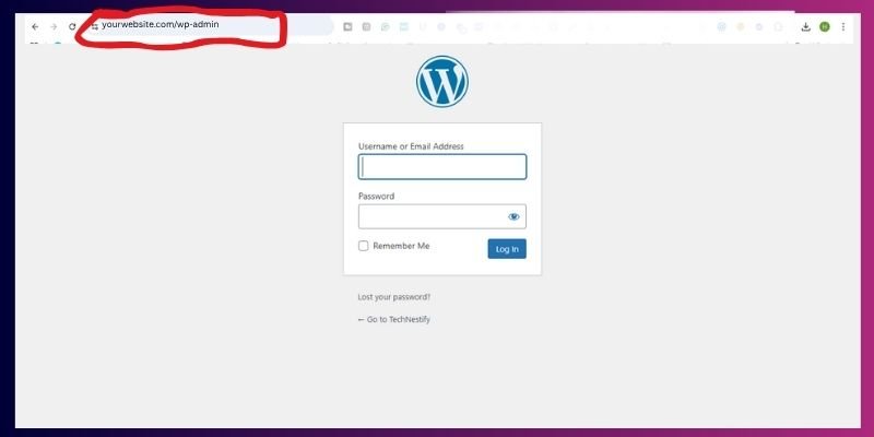 how to login to WordPress dashboard?