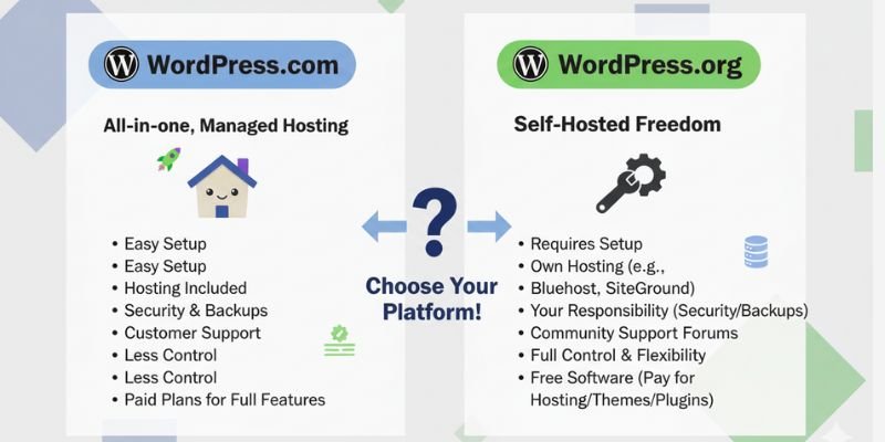 wordpress.com vs wordpress.org
